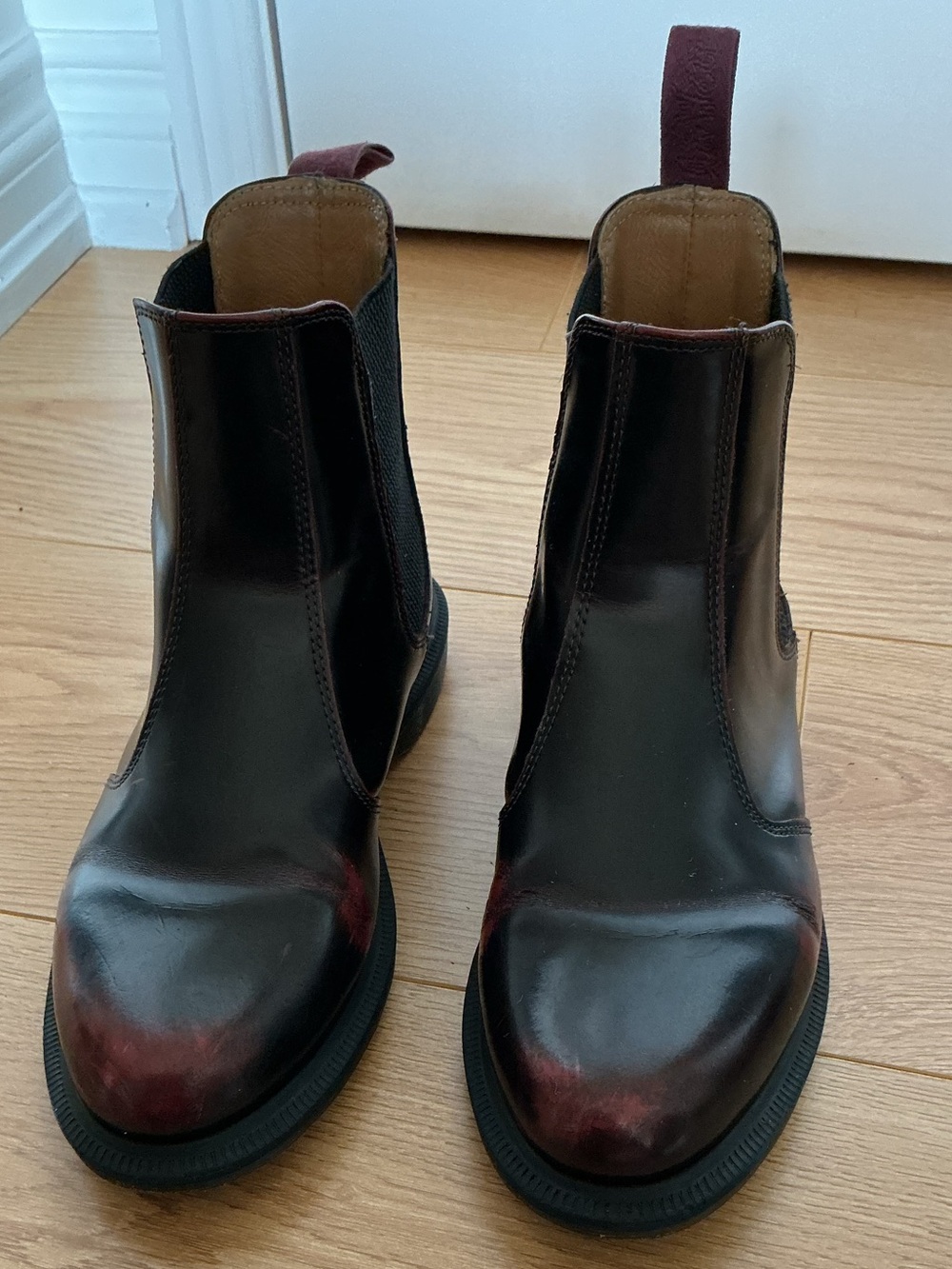 Dr. Martens Cherry Flora Arcadia leather boot, L7